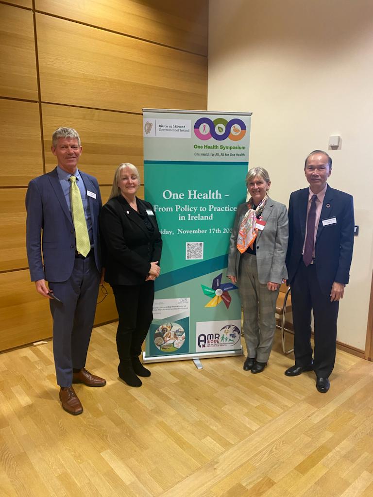 International One Health symposium being held in Dublin. Recognising that human health, animal health and ecosystem health are inextricably linked, One Health seeks to promote, improve and defend the health and well-being of all species by enhancing cooperation and collaboration.