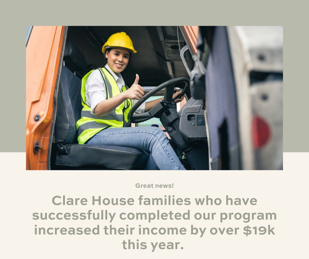 ClareHouse_'s tweet photo. This year, our residents' average income increased by over $19,000!  
Help us continue to make success stories by giving today during the #ExtraGive! 
https://t.co/Vf4NzcQoQv https://t.co/gTRnHYrJP0