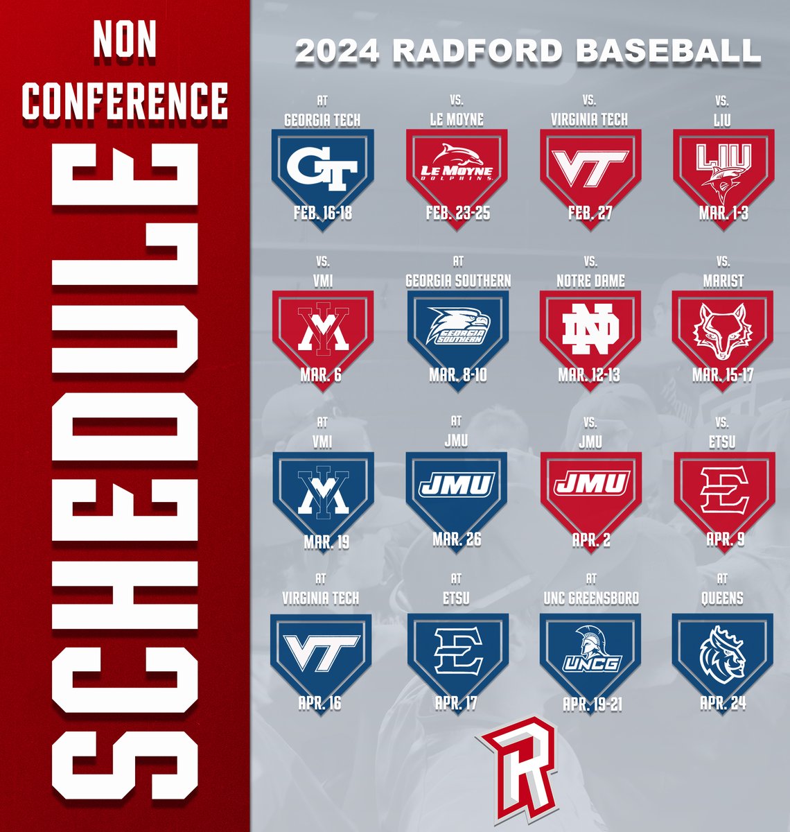 Radford Baseball tweet media