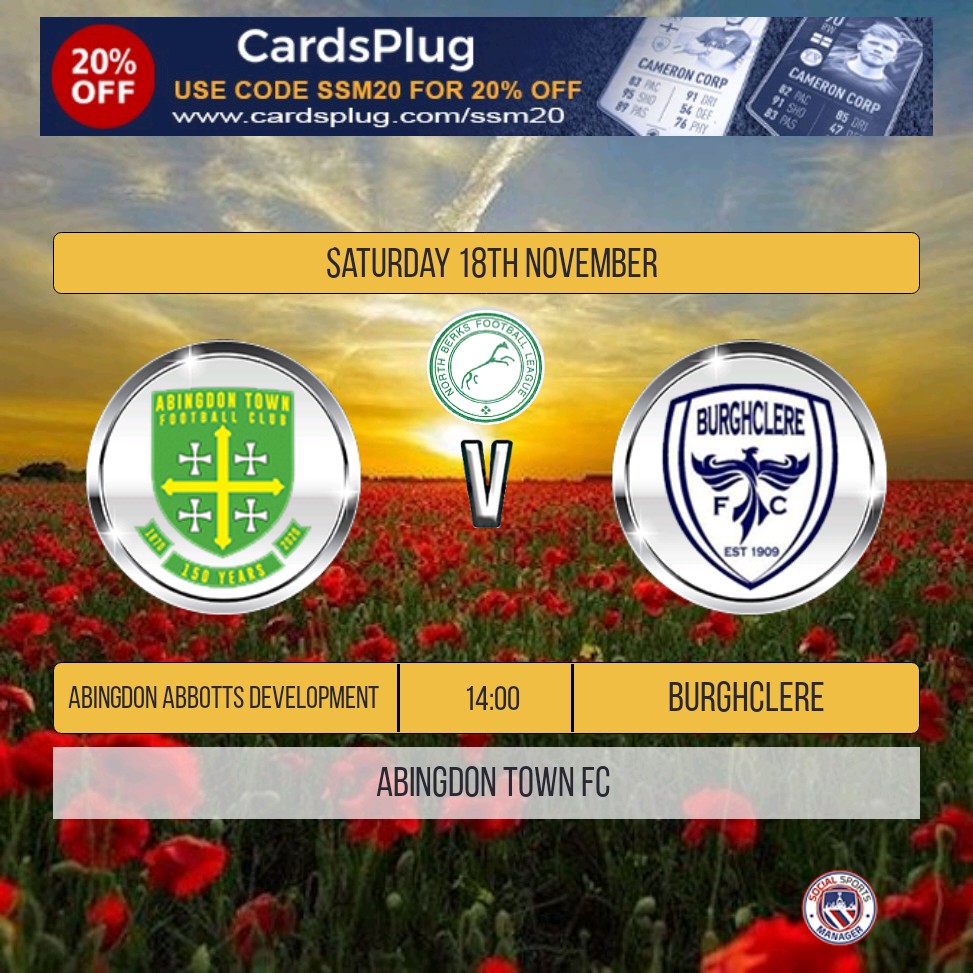 Another away game in the league and another tough trip, facing unbeaten Abingdon Abbotts.

UP THE CLERE🔵⚪️