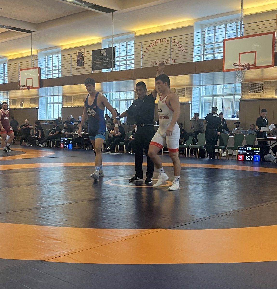 NoCoWC's tweet photo. Bill Farrell International Rd 1: Andrew Berreyesa won by fall over Rouleau (USA) in 1:27. https://t.co/kFioFSiCrV