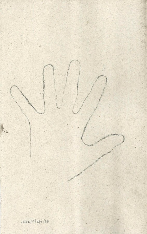 For today's #museum30 we're sharing something from the archives: in 1834 a clerk took a break from a Paget leasehold rental record to trace an outline of their #hands onto the document. Always fun to break up your day with small craft activity!🖐️