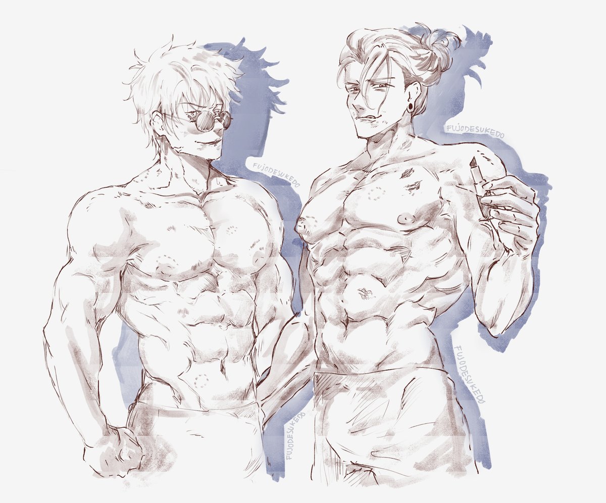 fujodesukedo's tweet photo. Geto gojo x lipstick
satosugu jjk ship

ref for abs: twitter. sorry i forgot who :”(  
(i’ll tell you if i found em again)
#yaoi #bl #sugusato #JujutsuKaisen https://t.co/EWlRSjl2m7