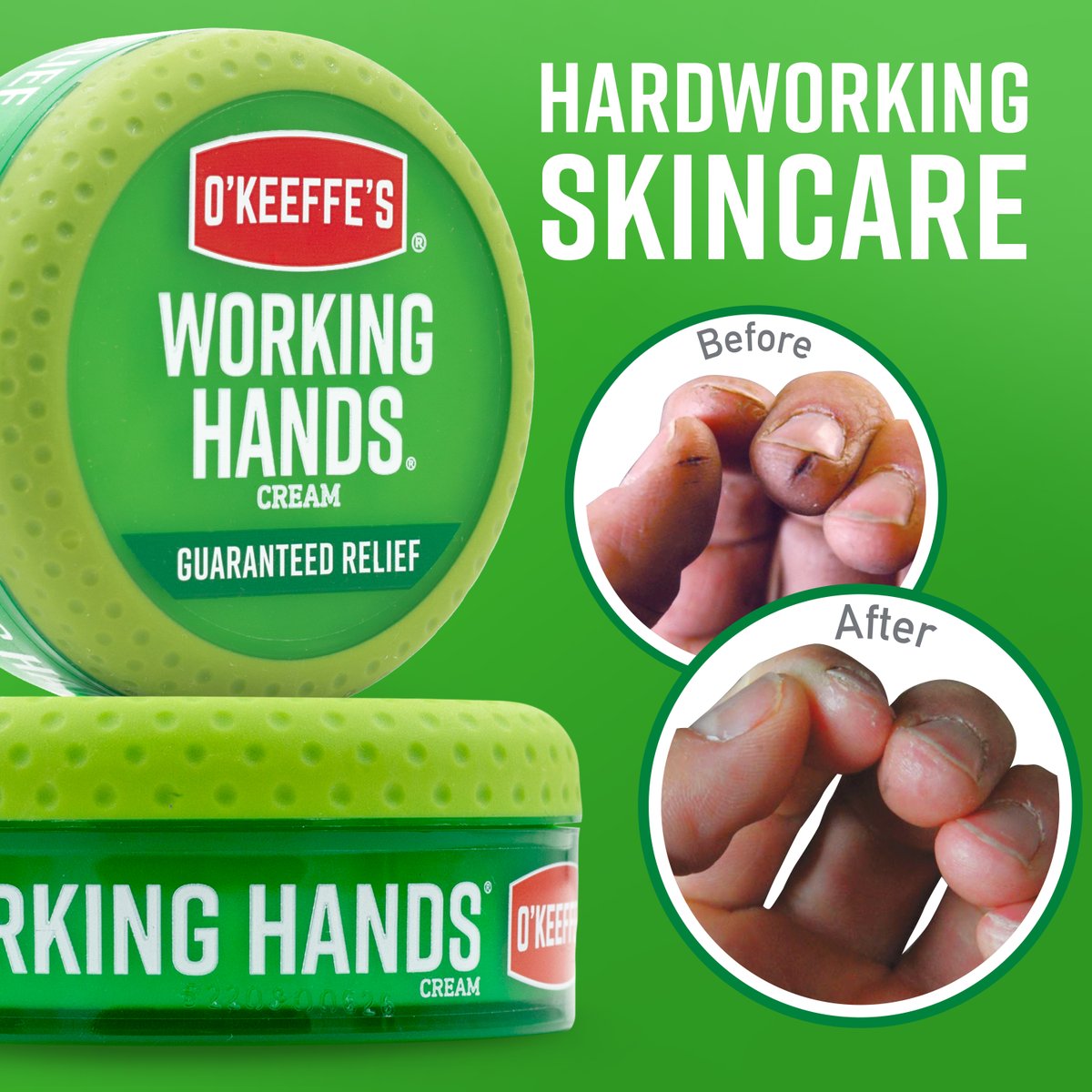 Working with your hands can take a toll on your skin. O'Keeffe's Working Hands is formulated to repair extremely dry, cracked hands. 

#workinghands #hardworkinghands #dryhands #crackedhands #handcream

Visit ow.ly/R2vE50Q0JRl for 100% Money Back Guarantee Details