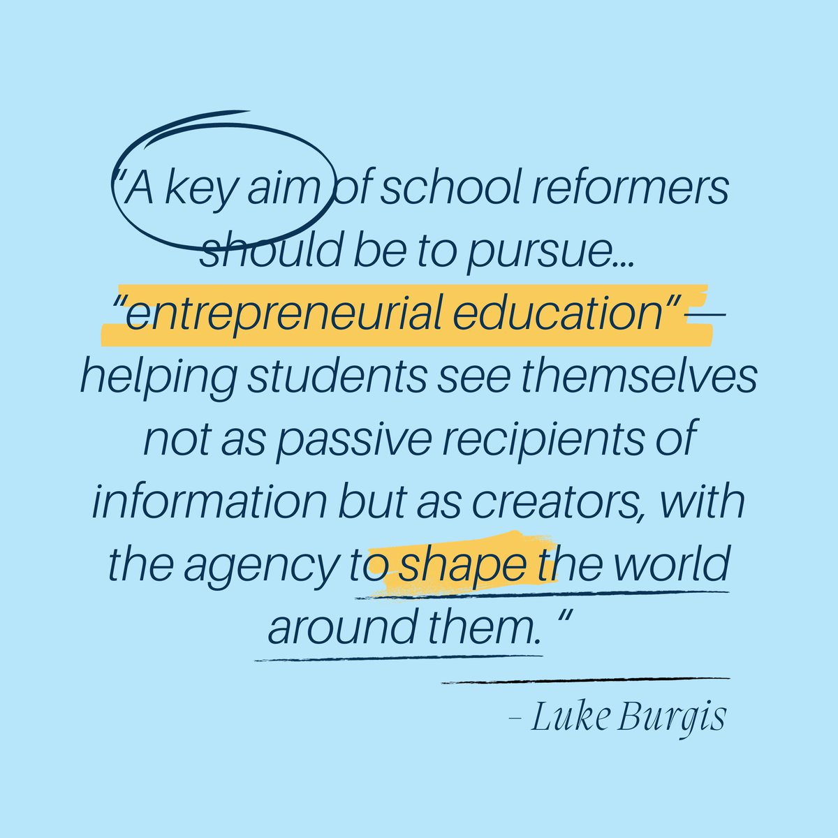 CioccaCenter's tweet photo. Intrigued? Prof. Luke Burgis has a lot more on The Promise of Entrepreneurial Education. RTWT at the link in our Linktree.

.
.
 #EntrepreneurialEducation #LukeBurgis #EducationMatters #Innovation #Entrepreneurship #Learning #Inspiration #Business #CioccaCenter #WashingtonDC https://t.co/243WV9pDxl