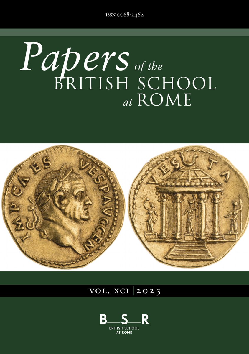 New volume of the Papers of the British School at Rome: Vol. 91 (2023) cambridge.org/core/journals/… @the_bsr <a href="/ale_jeee/">Alessandra Giovenco</a> <a href="/ProfIanHaynes/">Prof Ian Haynes</a> @DrJanMachielsen <a href="/rahaworth/">Dr Rachel Haworth</a> <a href="/larapucci/">Lara Pucci</a> <a href="/efbond/">Emma Bond</a> <a href="/AlicePoletto/">Alice Poletto</a> <a href="/vwitkowski90/">Victoria Witkowski</a> <a href="/MarinaIni_/">Dr Marina Inì</a> <a href="/ValerioZanetti/">Valerio Zanetti </a> <a href="/PoppyFGrima/">Poppy Farnese Grima</a> <a href="/Jessica__McK/">Dr Jessica McKenzie</a> <a href="/LevintheMed/">Rebecca Levitan</a>