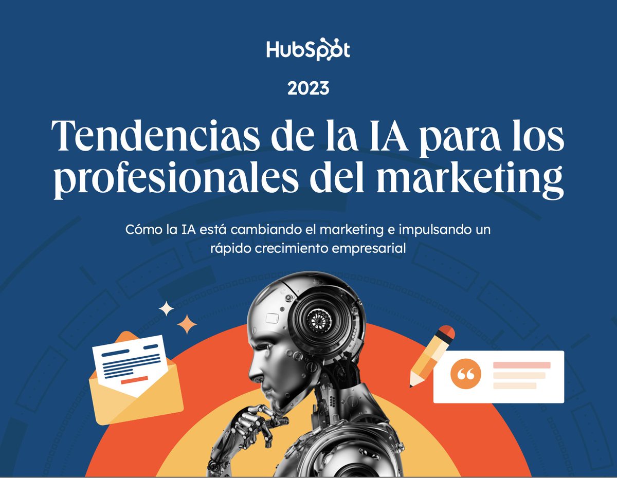 HubSpotEspanol's tweet photo. 💥El 71% de los profesionales del marketing han visto un ROI positivo y una mayor productividad de sus empleados como resultado de la implementación de la IA. Conoce las últimas tendencias de IA para el marketing en 2023 en el informe completo abajo. 🚀

👉https://t.co/qJ2qNXuFgh https://t.co/bkHXUt1zHh