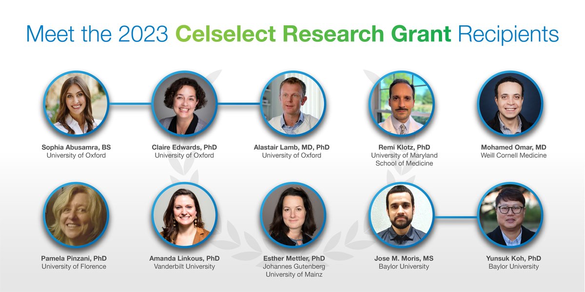 Congratulations to our 2023 #CelselectResearchGrant recipients!

Exciting research begins for the 10 single-cell researchers selected as 2023 Celselect Grant recipients! Discover their research supported by this Grant.

Explore their research here: ow.ly/o0Bk50Q759b