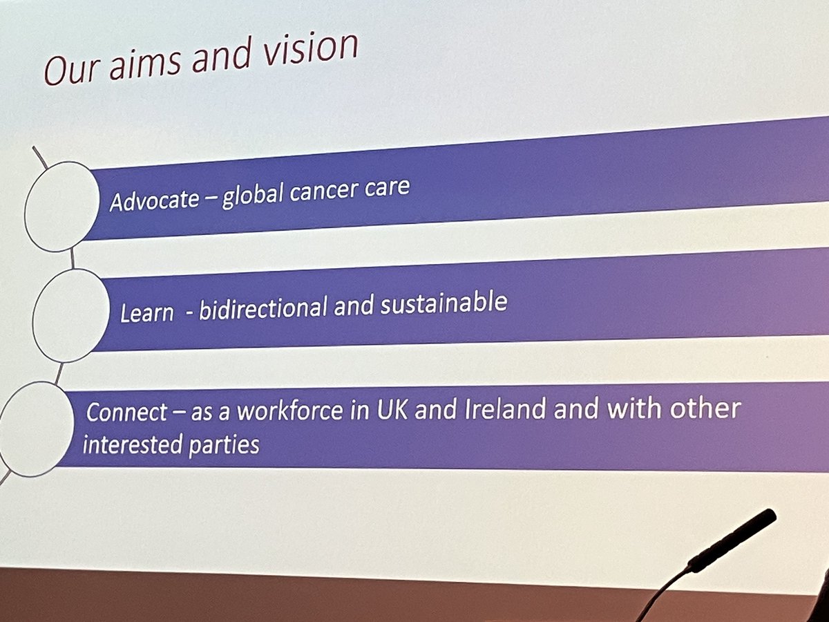 Dr Hannah Lyons talking about the new group Global Oncology leaders of the future. Group is for everyone. This group are so active already with fascinating seminars being held since the summer. Get in touch if you interested in attending their seminars or joining this group.