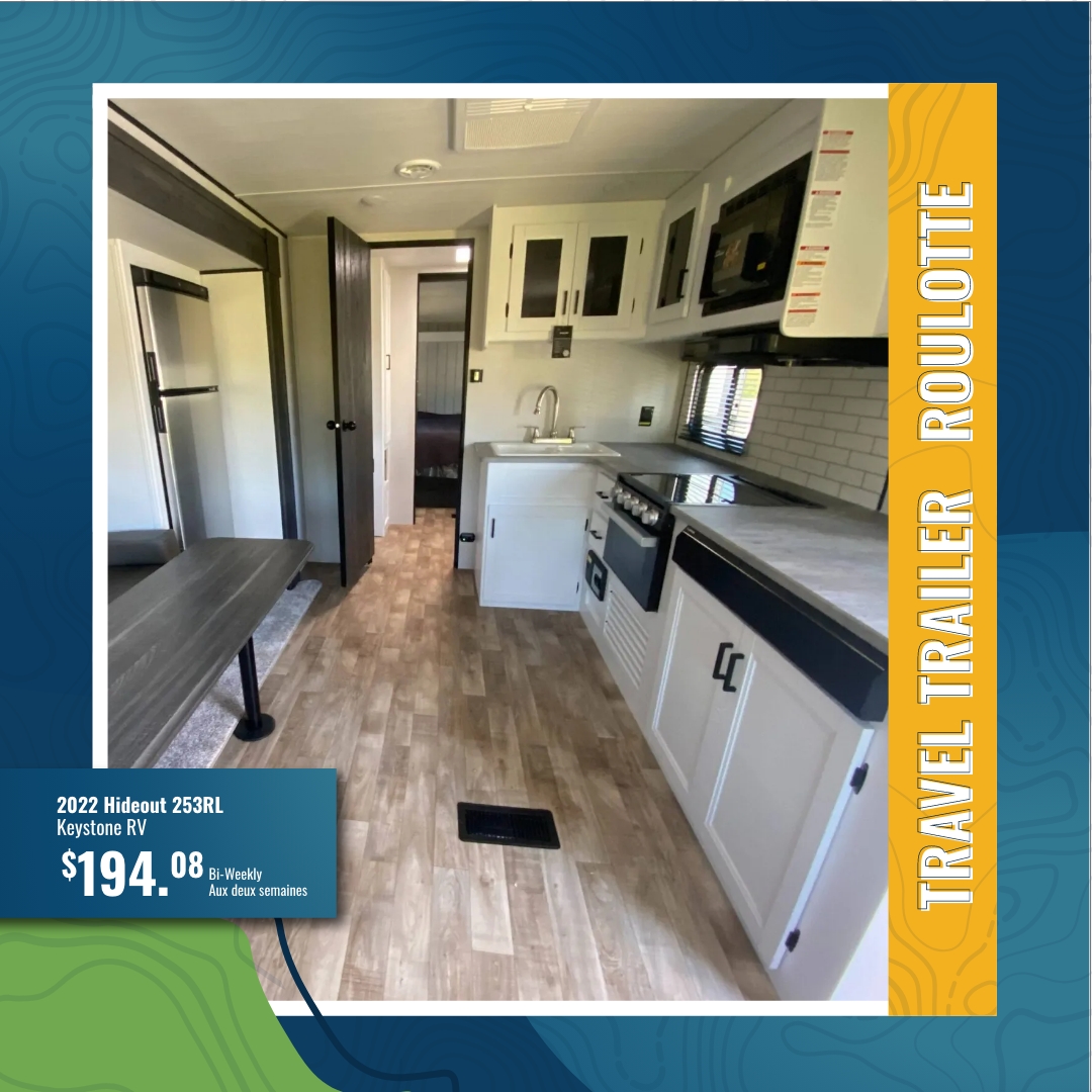 Kap_RV's tweet photo. Discover luxury and comfort in the 2022 Hideout 253RL Travel Trailer by Keystone RV.

Now available at a reduced price of $194.08 with priority spring pick-up.

Hurry down to Kapuskasing RV and make 2024 your year of unforgettable travel experiences.

https://t.co/PgZ2rfWXZE https://t.co/gbNuH3iqaX
