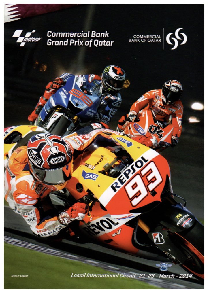 AntonioRamosGP's tweet photo. GP of Qatar 2014 πΆπ¦π
#QatarGP #MotoGP #OldProgrammes https://t.co/ozPxu1HLwh
