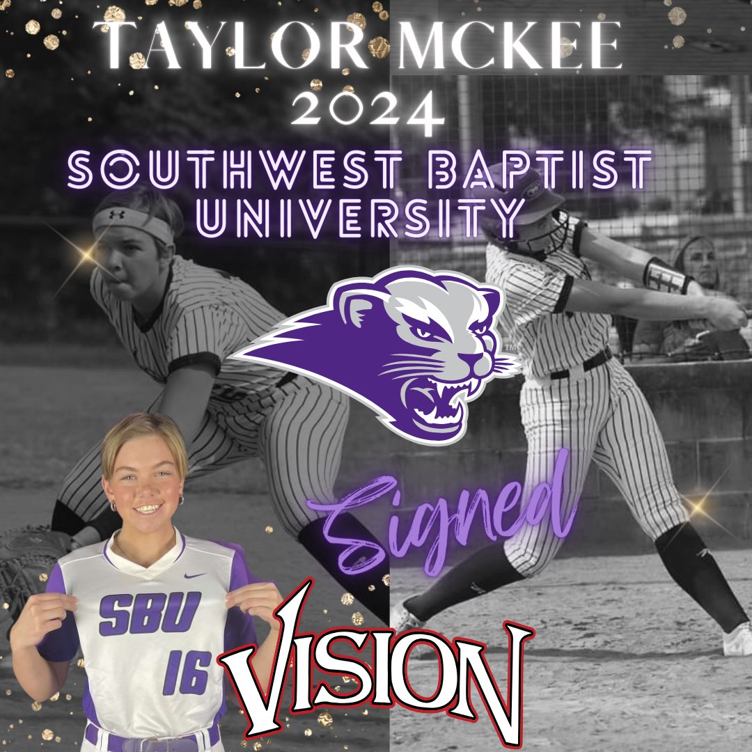 Congrats to our Taylor McKee on signing her NLI to continue her academic and softball career at @SBUbearcats_SB! We are so proud of you, <a href="/TaylorMcKee24/">Taylor McKee</a> and can’t wait to cheer you on as a Bearcat! <a href="/VisionArkansas/">VisionGold18U</a> 💜🤍