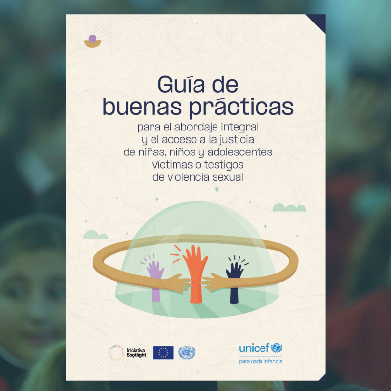 UNICEFargentina's tweet photo. En el Día Mundial para la Prevención del Abuso Sexual de Niños, Niñas y Adolescentes presentamos la actualización de la Guía de Buenas Prácticas para el abordaje integral y acceso a la justicia de niñas, niños y adolescentes víctimas o testigos de violencia sexual.

Descargala 👇🏽