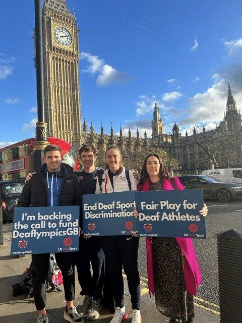 This week, @deafsport launched the #FairPlayforDeafAthletes campaign, urging the UK Gov to end discrimination against elite #deafathletes and #FundDeaflympicsGB. Powerful, impactful & moving! For this, UK Deaf Sport is JTA Communicator of the Week: jta.sport/communicators-…