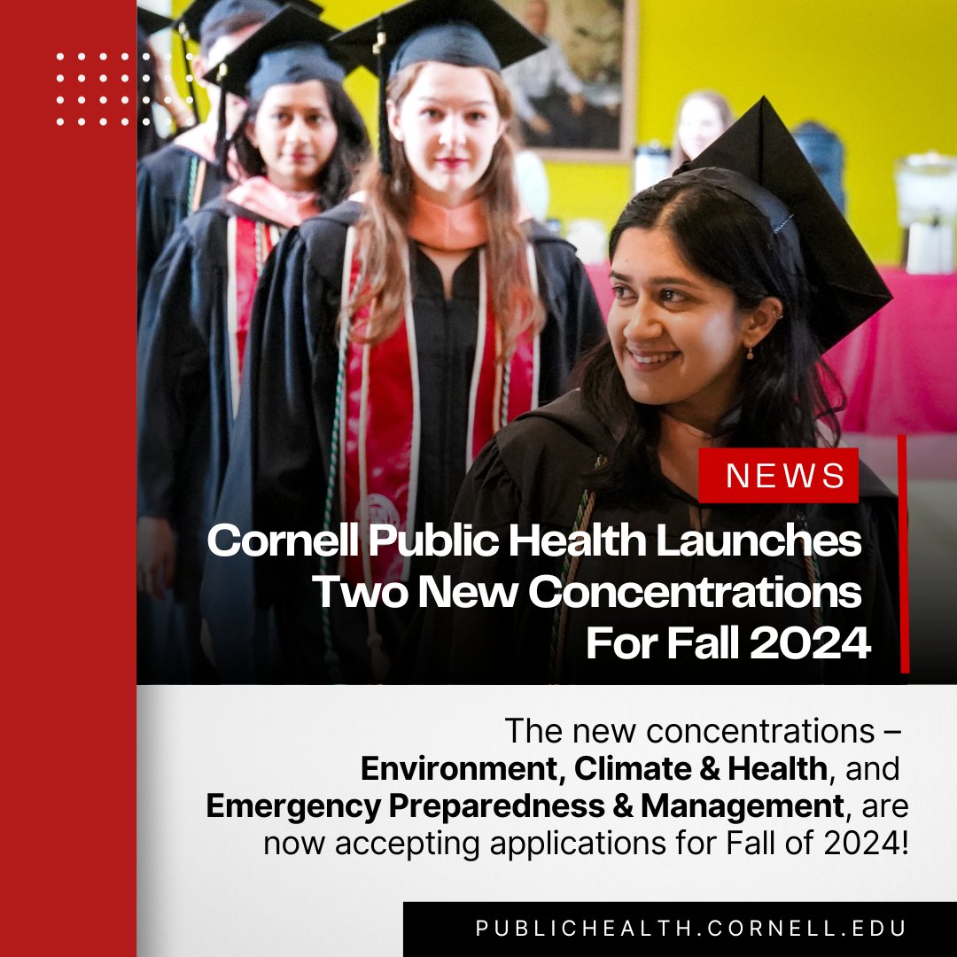To address the pressing challenges facing humanity that stem from the unsustainable & inequitable ways that we interact with the environment and each other, we've launched two brand new concentrations for the Fall 2024 semester! Read more from @cornellvet: bit.ly/3MMxVKR