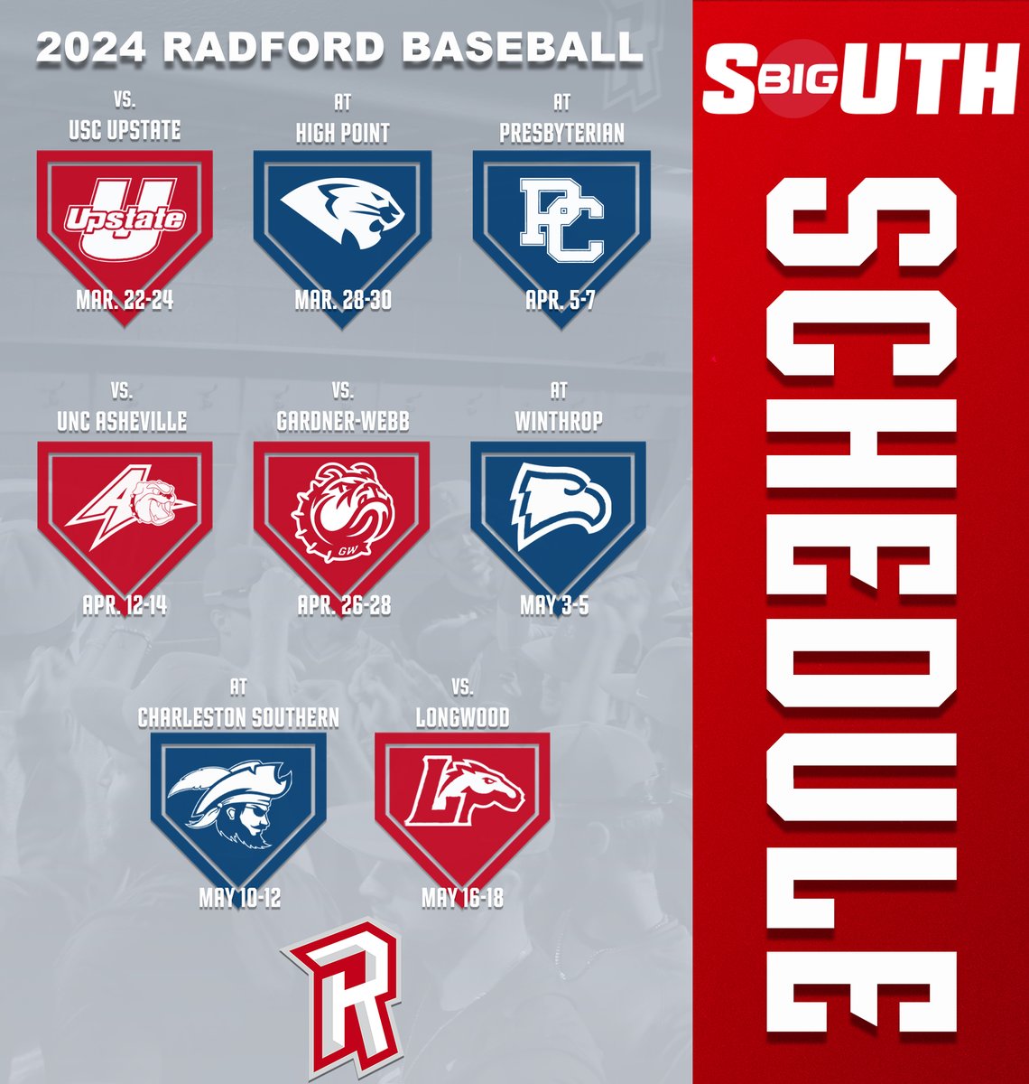 Mark your calendars! Our 2024 regular season schedule has finally arrived! See you in February! #RiseandDefend🛡 | #RWay