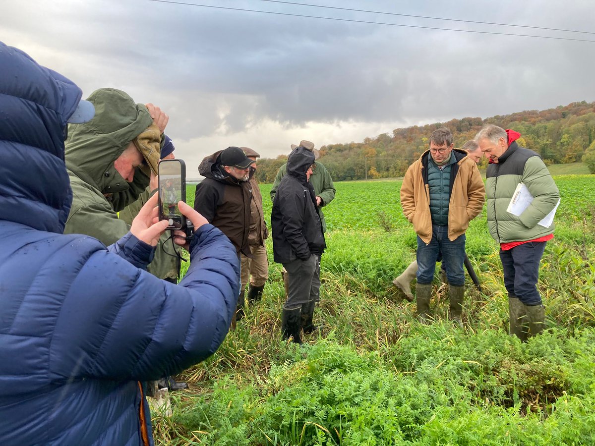 Agoracoop's tweet photo. [Agroécologie] Une vingtaine d’agriculteurs et conseillers anglais du réseau BASE sont venus découvrir les travaux réalisés en matière d’Agriculture de Conservation des Sols dans l’Oise avec la découverte des travaux d'Agora sur la plateforme couverts de Catenoy https://t.co/61iE9JoB5g