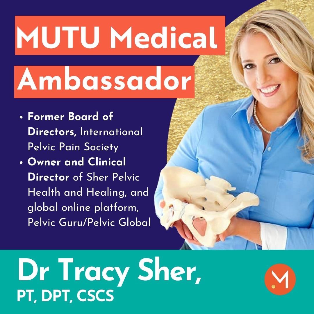 One more…For now! MUTU's Medical Ambassadors, the brilliant Dr. Tracy Sher, the @PelvicGuru1 👩‍⚕️. Help us give a warm welcome to Dr. Tracy Sher, we are so excited to have you on board - look out for more collaborations to come 🧡 mutusystem.com/en-uk/team/dr-…