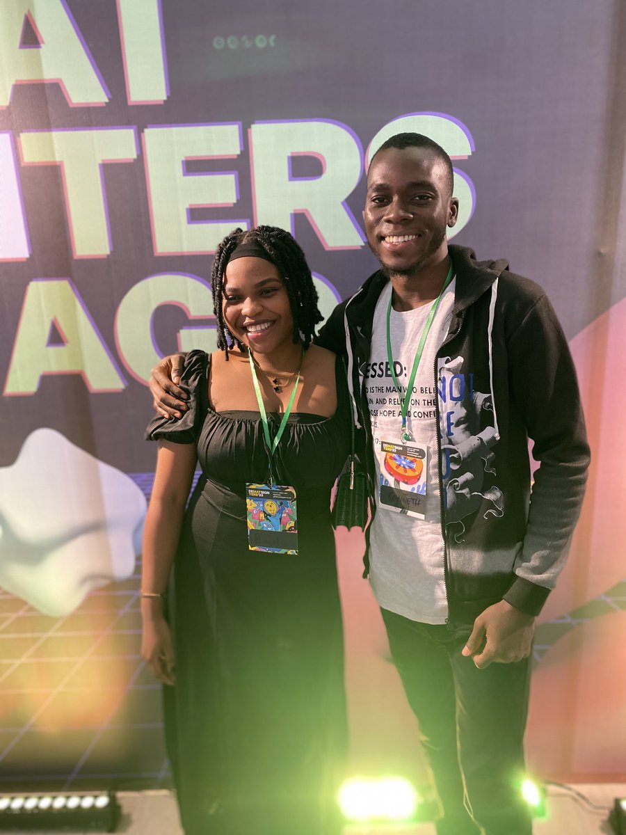 IreKenn's tweet photo. It was great linking up with @Beniottabenita_ again!!!!
She got so much love and joy😆 She's such a bright lady ❤️
#DesignMattersLagos https://t.co/QQaMKpnJp5