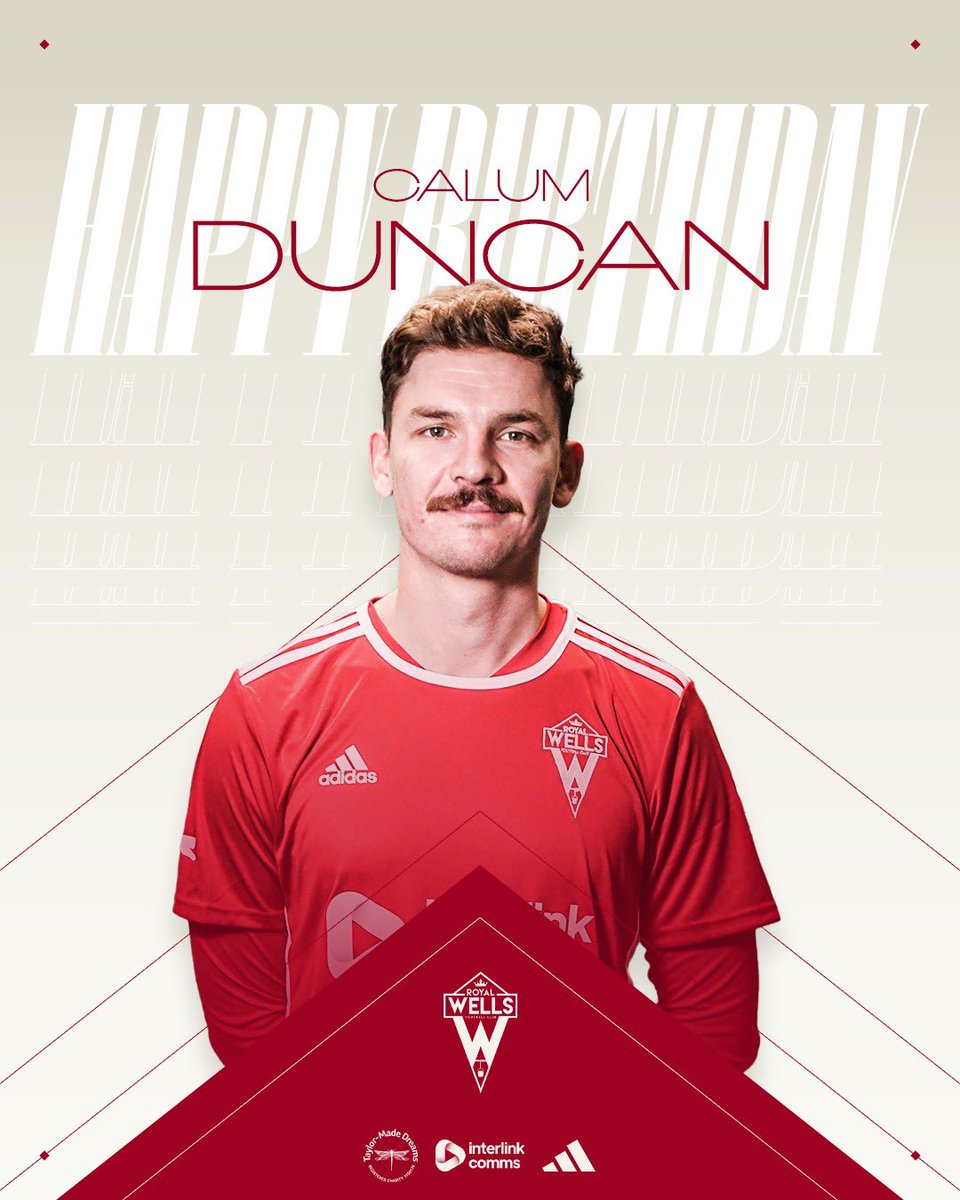 RoyalWellsFC's tweet photo. Happy Birthday to our unstoppable #9 - Calum Duncan 🎉
.
Have a great day, Cal!
.
.
#COYW #RWFC #RoyalWellsFC #RoyalWells #wimbledonanddistrictleague #wimbledonanddistrictfootballleague #londonfa #londonfootball #grassroots #grassrootsfootball #saturdayleaguefootball https://t.co/cxAJLLf2B0