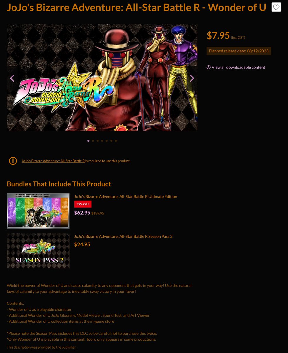 JoJo's Bizarre Adventure: All-Star Battle R - Wonder of U for Nintendo  Switch - Nintendo Official Site