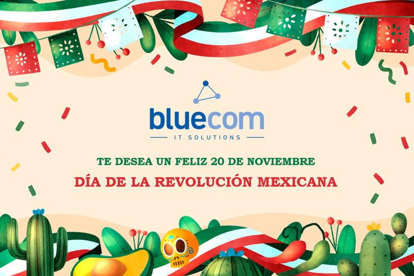 bluecom_it's tweet photo. ¡Hoy conmemoramos el #20DeNoviembre, día de la Revolución Mexicana! 🇲🇽🌮 En Bluecom, celebramos la valentía y el espíritu de cambio que nos inspira cada día. ¡Feliz día de la Revolución! 🫔🪅🌵
#Bluecom #IT #RevoluciónMexicana #México #tecnología #ciberseguridad #consultoría https://t.co/97OU4QGLNg