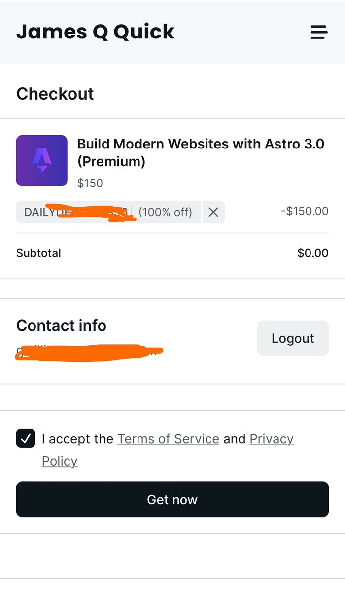 drwilliamneves's tweet image. “🚀 Starting my Astro project journey today, thanks to @jamesqquick & Daily Dev for an amazing $150 discount!
I’m diving into the course and will be sharing updates as I go. Excited to learn and grow with all of you! 🌟
Check out:
astrocourse.dev
#Astrojs #dailydev