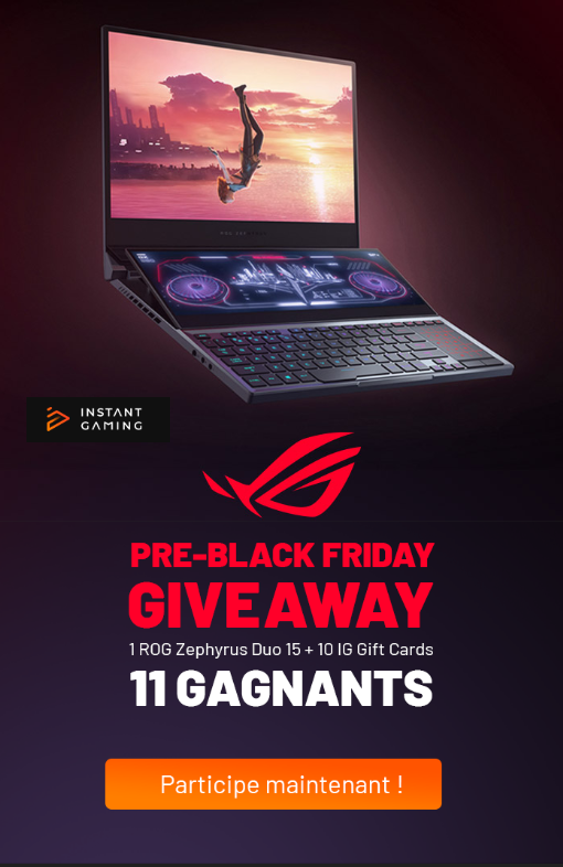 HickssTv's tweet photo. 🔥Participe à notre concours Black Friday et gagne un pc gaming de 3000€ !🔥avec INSTANT GAMING !
#InstantGamingFR @InstantGamingFR
➡️ https://t.co/pEH4p5WaEm
#RT #Follow #Jeu #Pc #Gaming #PcGaming #Gamer #PS4 #PS5 #Xbox📷#Giveaway #Concours https://t.co/7zuhmXguG7