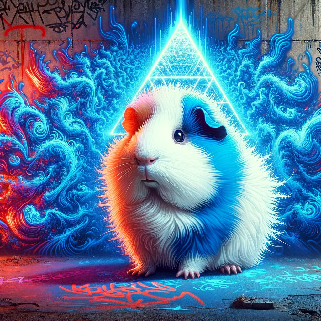 Chimenelu's tweet photo. I love AI generated images and I love guinea pigs so I tried a couple of promtps from @CGouaze and @LudovicCreator with cavis....😍 https://t.co/cznERWitLd
