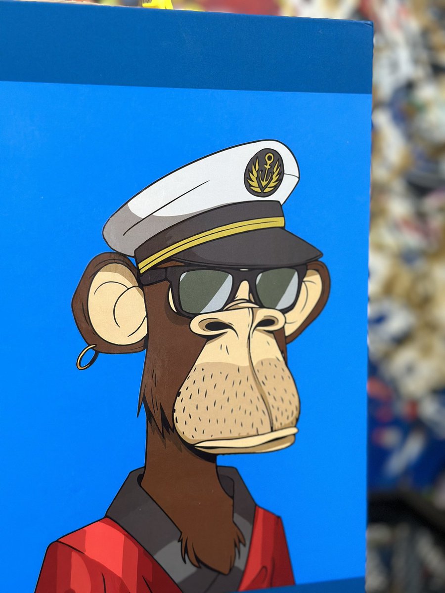 DaNopesta's tweet photo. @PureArtsLimited @Rpugh40 @BoredApeYC  Won this guy at ApeFest Miami last year and it finally arrived and words cannot explain how awesome this Bored Ape figure looks. Words don’t do it justice. Great Job @PureArtsLimited and thanks for sending. https://t.co/cbCtxlWWAW