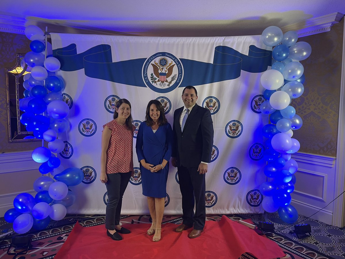 Congratulations to our own @Osceolaschools Professional and Technical High School, represented by principal Kelly Roman and Teacher Emily Benedix, for being one of the 353 highest performing schools by @USDEducation in DC today!