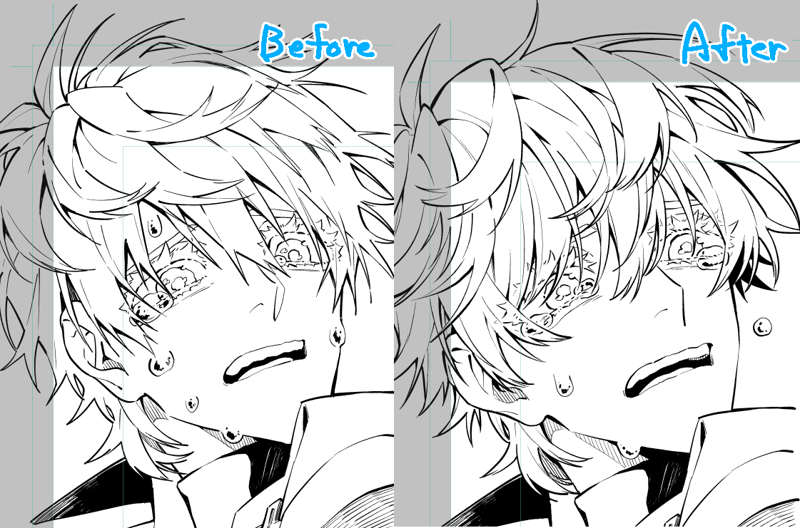 描き直しとる場合かァ──────ッ!!!! 