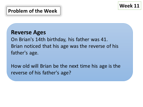 MathsStanwell's tweet photo. Congratulations to our second-time winner RJR in Y10 - winner of week 10! Maths is most definitely applied to real-life context such as age. Can you find Brian's? #StanwellSchool #StanwellMaths #Problemoftheweek https://t.co/BtMz9oGToh