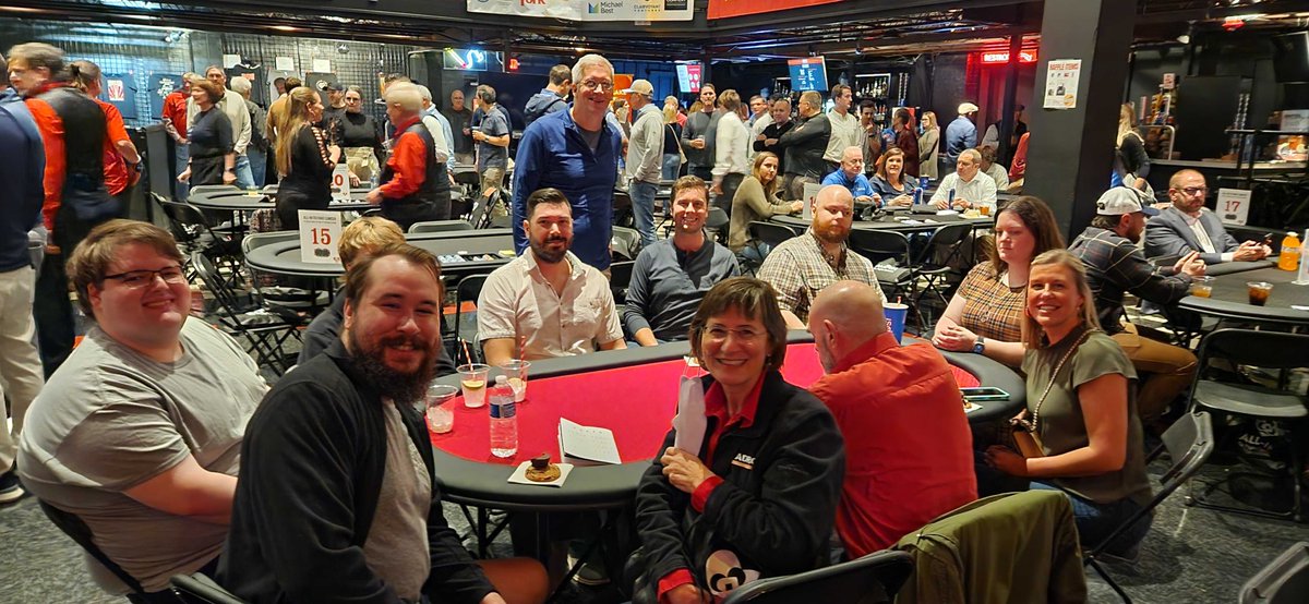 kadro's tweet photo. For the 2nd year in a row, our team had the honor of participating in the annual All-In to Fight Cancer Texas Hold'em Poker Tournament in Raleigh. The energy and enthusiasm were palpable as many joined together rallying behind a cause close to our hearts. https://t.co/nrqpyl1QBU