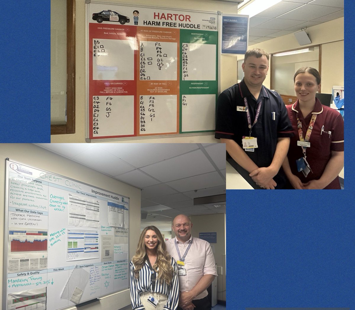 KellJHB's tweet image. Wonderful to meet our Respiratory Colleagues today. Huge thanks to Mike &amp;amp; Chanelle for hosting our Go See; sharing your thoughts, ideas and huddle boards - all helping to support improvement across #TeamMedicine 🙌@NeilHammacott1 #PeopleFirst #Learningthroughsharing