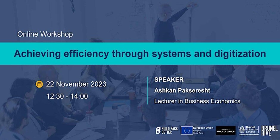🖥️ Achieving efficiency through systems and Digitisation 🖥️

A dynamic session exploring the power of technology and streamlined processes to enhance operational efficiency and productivity.

🗓️ Wed 22 Nov
💻 Find out more: t.ly/V6sTN