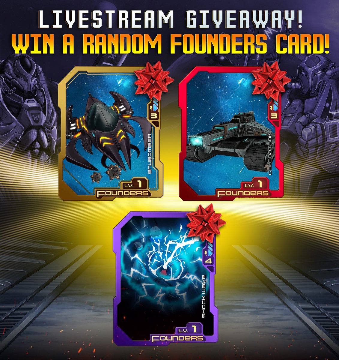 More FOUNDERS CARDS up for grabs during today's stream at 2pm EST! 😱 #WAGMIWINTER

How to win:
✅Follow <a href="/WagmiGameCo/">WAGMI Games</a> 
✅RT this post
✅Comment #WAGMIGAMES

WATCH ON: 
<a href="/kick/"></a>: kick.com/wagmigames

YouTube: youtube.com/watch?v=mFD56d…
