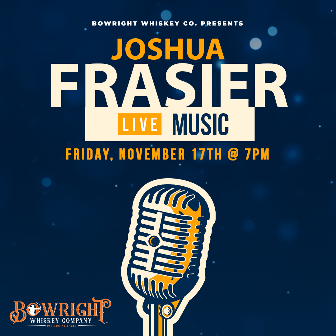 bowrightwhiskey's tweet photo. Dive into an Evening of Whiskey and Rhythmic Bliss at Bowright Whiskey Co! Indulge your sensestonight  at Bowright Whiskey Co as Joshua Frasier takes center stage, weaving a sonic tapestry that will elevate your spirits.
🎤 Live Music by Joshua Frasier
🕖 Time: 7:00 PM - 9:00 PM https://t.co/6KnnzpqhFU