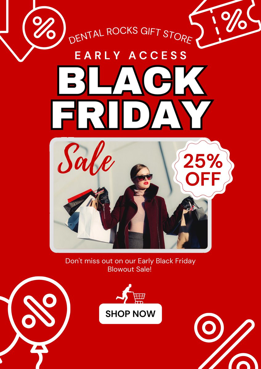 DentalRocksGS's tweet photo. Score early access to our fantastic Black Friday deals! 🎉

#dentalgifts #dentalearrings #dentalbracelets #dentalnecklace #dentalkeychains #dentalcharms #dentalpajamas #dentaltshirts #dental #dentalassistant #dentalhygienist #dentist #orthodontist #dentalofficemanager https://t.co/IEPri2kcnV