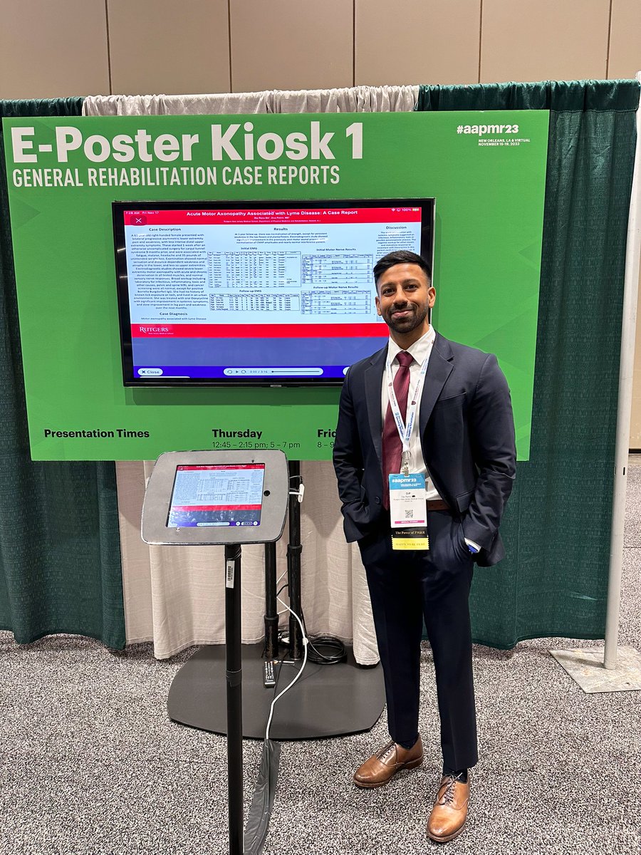 Had a great time presenting my poster at #AAPMR23 today!