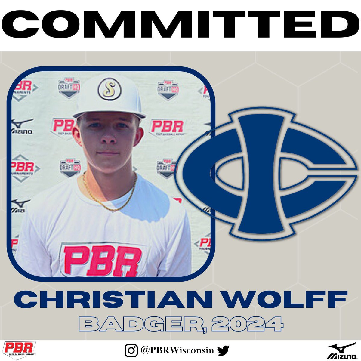 PrepBaseballWI's tweet photo. INF/RHP Christian Wolff (Badger, 2024) commits to Iowa Central CC.

Wolff is a strong and athletic 5-foot-11, 195-pounds and has posted impressive swing metrics in the past.

👤PROFILE: https://t.co/ol3pjmbQej https://t.co/68EbAevDJq