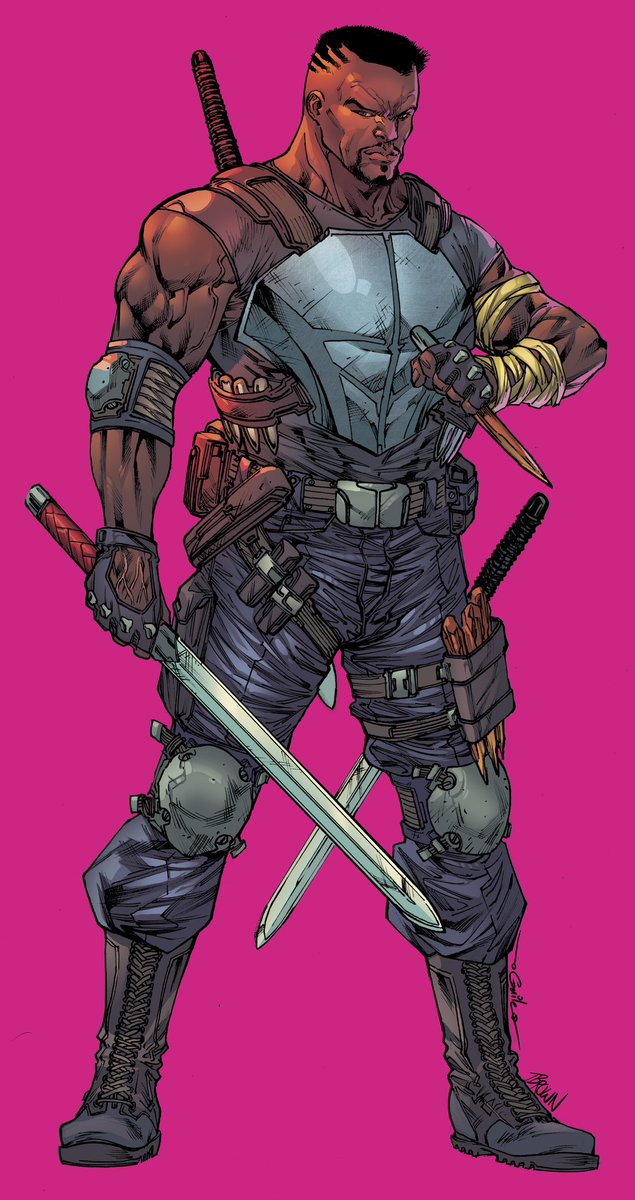 ArtOfTimBrown's tweet photo. Drawn by: @SpiderGuile 
Colour by: Timothy C. Brown

#Marvel #Comics #Blade #ComicsColorist https://t.co/OjwWNpcp59