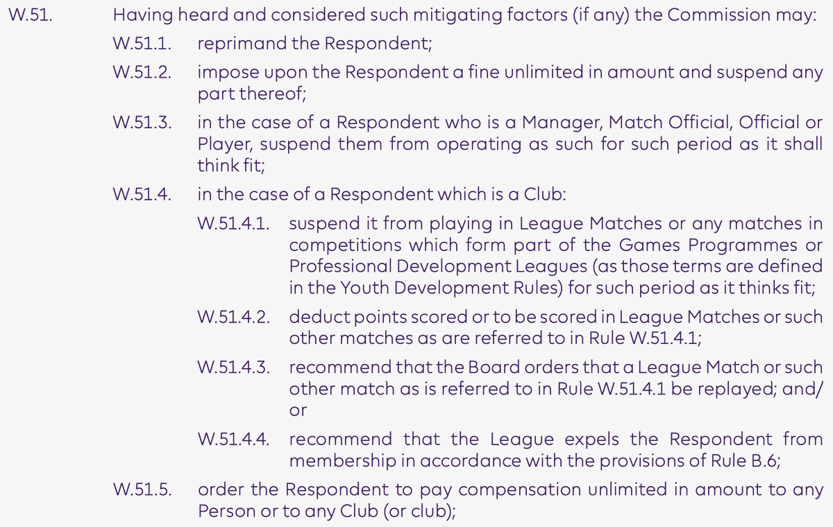Sticky Toffees. What may have been missed in <a href="/Everton/">Everton</a> 10 pt deduction  (subject to appeal) is that <a href="/LUFC/">Leeds United</a> <a href="/SouthamptonFC/">Southampton FC</a> <a href="/LCFC/">Leicester City</a> now have 28 days to decide whether to pursue a claim for compensation prusuant to rule W.51.5 (see earlier decision of 9th May at resources.premierleague.com/premierleague/…)