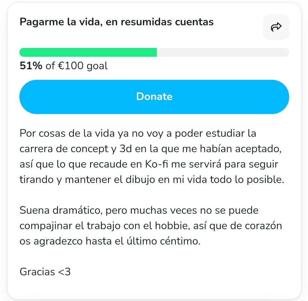 ClarartMente's tweet image. Recuerdo que sigo manteniendo mi Ko-fi actualizado, y si queréis apoyar mi trabajo, os lo agradecería bastante!!

No hace falta donar nada, pero agradecería difusión para que llegue a más gente a la que le pueda interesar!!

Link a la adicción de cafeína:
ko-fi.com/clarartmente