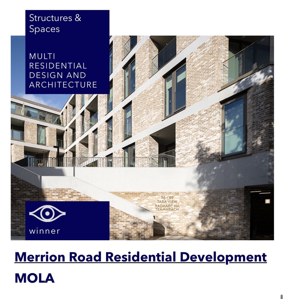 MOLA_Arch's tweet photo. Mola has won 4 @IDIIreland  Awards 2023! Sustainable Meeting Pods at Cherrywood took the Grand Prix, Commercial Architecture, and Innovation Awards, while Merrion Road Residential Development snagged Multi Residential and Architecture. 🏡👏
#designawards2023 #IrishDesign2023 https://t.co/21ciRSoXSn