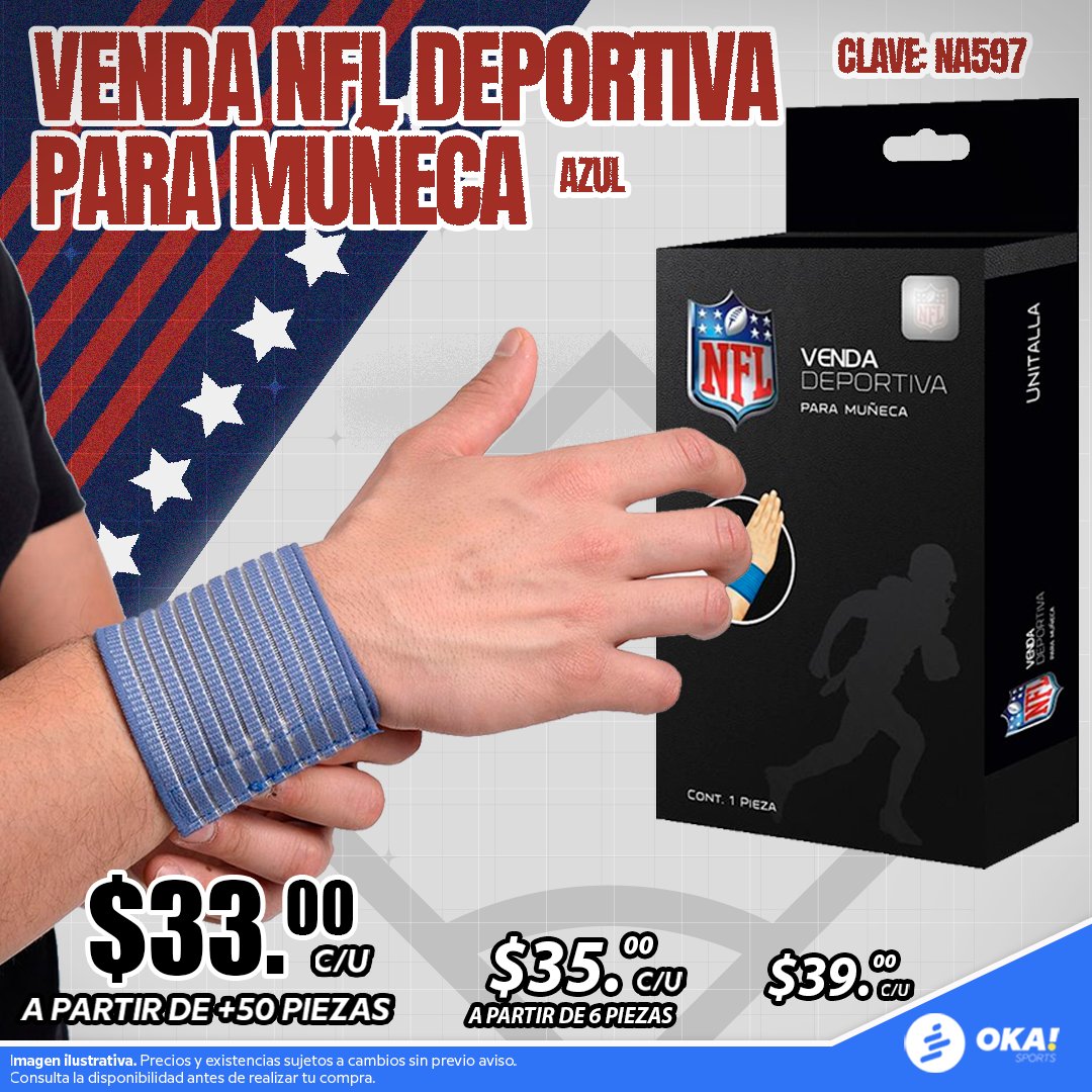 OkaSports1's tweet image. Ven a equiparte como los expertos a OKA Sports con los accesorios de protección de la #NFL que tenemos para ti con precios realmente bajos. 🤩🔥

--&amp;gt; Haz tu pedido vía WhatsApp. Hacemos envíos a todo México.

#FelizViernes #ViernesIntratable