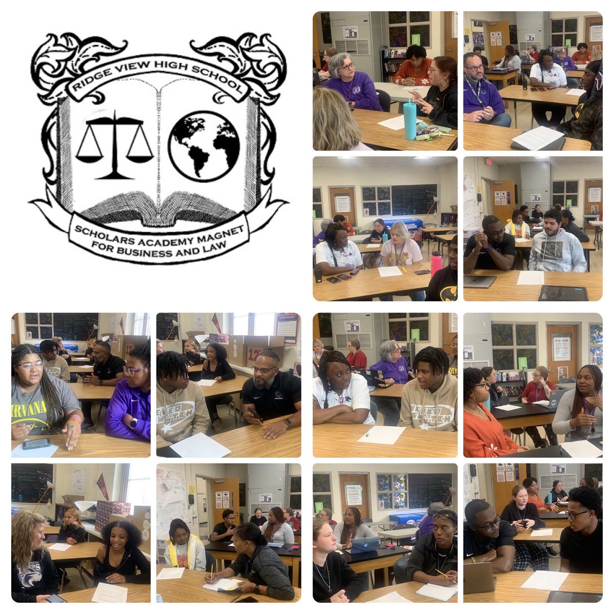 Special thanks to the <a href="/rvhs/">Ridge View High School: A Med Pro Magnet</a> adults who joined us during AP Research today for mentoring. It takes a village, and we appreciate ours! #futureSObright