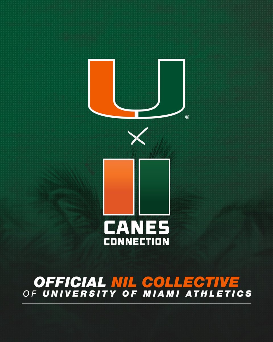 Proud to be the Official NIL Collective of University of Miami Athletics 🙌 UNITED AS 1️⃣ miamihurricanes.com/news/2023/11/1…