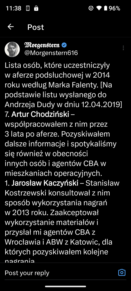 czyli to agent CBA, który zapraszał prostytukę do biura i wynosił info, @A_Chodzinski aka @EmiliaKaminska z @BartoszLewand20 robili ze mnie ruską agentkę. pracował z Falentą przy aferze podsłuchowej, a dzisiaj zakłada z @OrdoIuris kolegium 'suwerenności' @matbaczynski