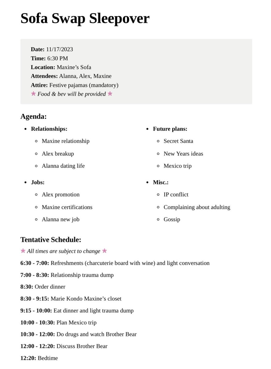 lannnerzz's tweet photo. the agenda for a long overdue ki I’m having tonight w the gang https://t.co/rrsKXLyP1v